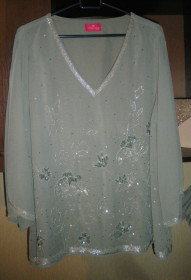 Блузки, сорочки Блузки, рубашки ^/--/^ TOGETHER Блуза вышивка бисером L XL ^_^^^ TOGETHER Блуза вишивка бісером L XL - фото фото фото