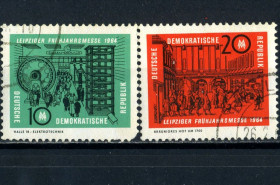 НДР, ФРН ГДР, ФРГ ^/--/^ ГДР. Лейпцигская весенняя ярмарка  (серия) 1964 /--/ г. ^_^^^ НДР. Виставка (серія) 1964 /--/ р. - фото фото фото