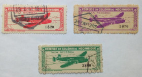 Мозамбік Мозамбик ^/--/^ Мозамбик 1946 Авиапочта, TAXA RECEBIDA, гашеные  (КЦ=5,5 евро)  (раритет) ^_^^^ Мозамбік 1946 Авіапошта, TAXA RECEBIDA, гашені (КЦ=5,5 євро) (раритет) - фото фото фото