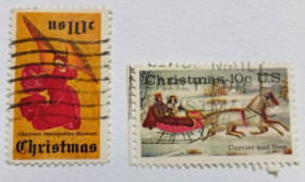 Північна Америка Северная Америка ^/--/^ США 1974 Рождество, гашеные ^_^^^ 1974 — Різдво, гашені - фото фото фото