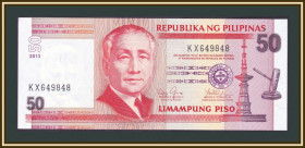 Філіппіни Филиппины ^/--/^ Филиппины 50 песо 2013 P-193  (193 /--/ d.3) UNC ^_^^^ Пилипіни 50 песо 2013 P-193 (193 /--/ d.3) UNC - фото фото фото