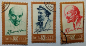 СРСР - СССР - ^/--/^ СССР 1961 Ленин, стандартный выпуск, гашеные (I) ^_^^^ СРСР 1961 Ленін, стандартний випуск, гашені (I) - фото фото фото