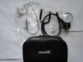 Тонометри Тонометры ^/--/^ Стетоскоп, манометр, сумочка для  тонометра MICROLIFE ^_^^^ Стетоскоп, манометр, сумочка для тонометра MICROLIFE - фото фото фото