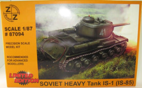 : : ^/--/^ Советский тяжелый танк ИС-1   (ИС-85) #87094 набор сборка КИТ- 1:87 H /--/ 0 ^_^^^ Радянський важкий танк ІС-1 (ІС-85) #87094 набір збірка КІТ- 1:87 H /--/ 0 - фото фото фото