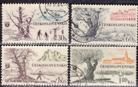 Чехословаччина Чехословакия ^/--/^ Чехословакия. Туризм  (серия) 1964 г. ^_^^^ Чехословаччина. Туризм (серія) 1964 - фото фото фото