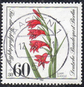 Інші країни Другие страны ^/--/^ Західний Берлін 1981 - Рослини з червоної книги  (Гб) ^_^^^ Западный Берлин 1981 — Растения из красной книги (Гб) - фото фото фото