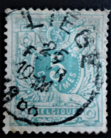 Бенілюкс Бенилюкс ^/--/^ Бельгия   1884  г. № 42 А гашеная ^_^^^ Бельгія 1884 р. No 42 А гашена - фото фото фото