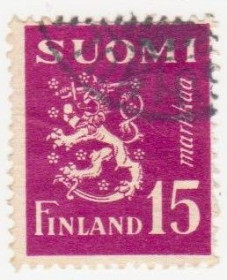 Скандинавія Скандинавия ^/--/^ Финляндия 1950 г. № 389 гашеная ^_^^^ Фінляндія 1950 р. No 389 гашена - фото фото фото