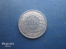 Швейцарія Швейцария ^/--/^ Монета 1 франк Швейцарія 1970 ^_^^^ Монета 1 франк Швейцария 1970 - фото фото фото