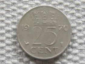 Нідерланди Нидерланды ^/--/^ Нидерланды 25 центов 1970 года #4003 ^_^^^ Нідерланди 25 центів 1970 року #4003 - фото фото фото