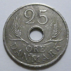 Данія Дания ^/--/^ Данія 25 ере 1967 року 41501 ^_^^^ Дания 25 эре 1967 года 41501 - фото фото фото