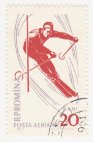 Румунія Румыния ^/--/^ Румыния 1961 г №  1964 гашеная ^_^^^ Румунія 1961 р. No 1964 гашена - фото фото фото