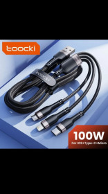 Кабелі Кабели ^/--/^ Универсальный кабель Toocki 3 /--/ в /--/ 1    (USB-Lightning+ MicroUSB+Type-C 5 /--/ A 66 /--/ W 1 M) быстрая зарядка + турбо зарядка ^_^^^ Універсальний кабель Toocki 3 /--/ в /--/ 1 (USB-Lightning+ MicroUSB+Type-C 5 /--/ A 66 /--/ W 1 M) швидка зарядка + турбо зарядка - фото фото фото