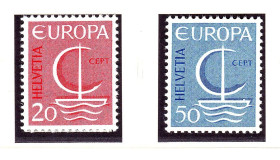Малі Держави Європи Малые Государства Европы ^/--/^ Швейцария  1966 г MNH  -  EUROPA CEPT - ^_^^^ Швейцарія 1966 MNH - EUROPA CEPT - фото фото фото