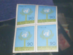 Італія, Ватикан Италия, Ватикан ^/--/^ Италия-1970 г.-ООН (квартблок) ^_^^^ Італія-1970 р.-ООН (квартблок) - фото фото фото