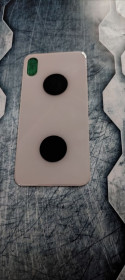 Корпуса на iPhone Корпуса на iPhone ^/--/^ Крышка задняя iPhone X Silver   (большой вырез под камеру) ^_^^^ Кришка задня iPhone X Silver (великий виріз під камеру) - фото фото фото