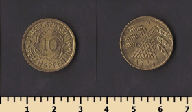 Сучасні c  року Современные c  года ^/--/^ Германия 10 пфеннигов 1936 ^_^^^ Німеччина 10 пфенігів 1936 - фото фото фото