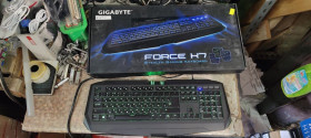 Клавіатури Клавиатуры ^/--/^ Игровая клавиатура с подсветкой Gigabyte GK-Force K /--/ 7 USB № 24140514 ^_^^^ Ігрова клавіатура з підсвіткою Gigabyte GK-Force K /--/ 7 USB No 24140514 - фото фото фото