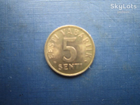 Естонія Эстония ^/--/^ Монета 5 сенти Естонія 1992 ^_^^^ Монета 5 сенты Эстония 1992 - фото фото фото