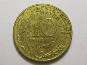 Франція Франция ^/--/^ Франция 10 сантимов 1980 года 3 /--/ П /--/ 982 ^_^^^ Франція 10 сантимів 1980 3 /--/ П /--/ 982 - фото фото фото