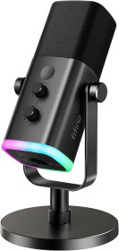 Мікрофони Микрофоны ^/--/^ Студійний мікрофон FIFINE AM /--/ 8 USB/XLR з RGB-підсвічуванням ^_^^^ Студийный микрофон FIFINE AM /--/ 8 USB/XLR с RGB-подсветкой - фото фото фото