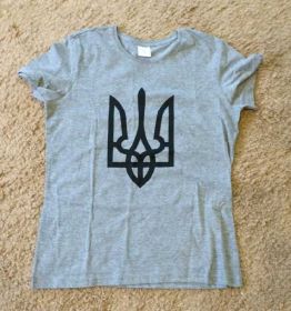 Футболки Футболки ^/--/^ ФУТБОЛКА С ТРИЗУБОМ   (УКРАИНА ) размер 46 ^_^^^ ФУТБОЛКА З ГЕРБОМ УКРАЇНИ - фото фото фото