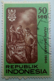 Індонезія Индонезия ^/--/^ Индонезия 1966 Морской праздник, 50 /--/ S, гашеная ^_^^^ 1966 — Морське свято, 50 /--/ S, гашена - фото фото фото
