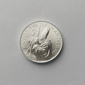 Італія і Ватикан Италия и Ватикан ^/--/^ 1000 ЛИР ВАТИКАН 1983-1984 состояние UNC серебро РЕДКАЯ ^_^^^ 1000 ЛІР ВАТИКАН 1983-1984 стан UNC срібло Рідка - фото фото фото