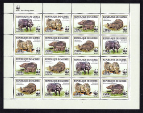 Фауна Фауна ^/--/^ Фауна . Гвинея 2009 г  MNH - лист - WWF ^_^^^ Фауна . Гвінея 2009 р MNH - лист - фото фото фото