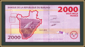 Бурунді Бурунди ^/--/^ Бурунди 2000 франков 2015 P-52  (52 /--/ a) UNC ^_^^^ Бурунді 2000 франків 2015 P-52 (52 /--/ a) UNC - фото фото фото