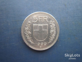 Швейцарія Швейцария ^/--/^ Монета 5 франків Швейцарія 1999 ^_^^^ Монета 5 франков Швейцария 1999 - фото фото фото
