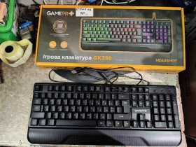 Клавіатури Клавиатуры ^/--/^ Игровая клавиатура с подсветкой RGB GamePro Headshot GK /--/ 398 USB № 25040206 ^_^^^ Ігрова клавіатура з підсвіткою RGB GamePro Headshot GK /--/ 398 USB No 25040206 - фото фото фото