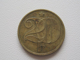 Чехословаччина Чехословакия ^/--/^ Чехословакия 20 геллеров 1973 года 25131 ^_^^^ Чехословаччина 20 геллерів 1973 25131 - фото фото фото