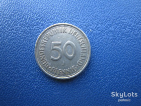НДР, ФРН ГДР, ФРГ ^/--/^ Монета 50 пфенігів Німеччина ФРН 1983 J по фото ^_^^^ Монета 50 пфеннигов Германия ФРГ 1983 J по фото - фото фото фото