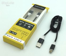 Кабелі Кабели ^/--/^ Магнитный дата кабель Metal Magnetic 2.1 /--/ A Lightning для iPhone Black ^_^^^ Автомобіль Metal Magnetic 2.1 /--/ A Lightning для iPhone Black - фото фото фото