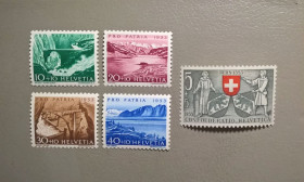 Швейцарія Швейцария ^/--/^ Швейцария Природа Гора Герб 1953 ^_^^^ Швейцарія Природа Гора Герб 1953 - фото фото фото