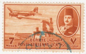 Єгипет Египет ^/--/^ Египет 1947 г. № 311 гашеная ^_^^^ Єгипет 1947 р. No 311 гашена - фото фото фото