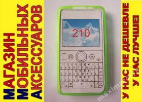 Чохли, бампера Чехлы, бампера ^/--/^ ЧЕХОЛ COVER Nokia Asha 210 салат - фото фото фото