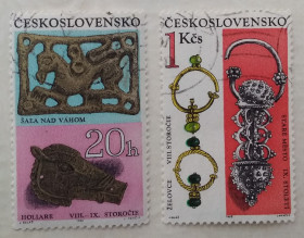 Чехословаччина Чехословакия ^/--/^ Чехословакия 1969 г - Археологические находки в Чехии и Словакии ^_^^^ Чехословаччина 1969 р. - Археологічні знахідки в Чехії та Словаччині - фото фото фото