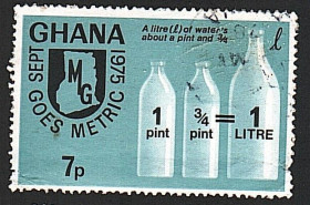 Гана Гана ^/--/^ Гана  (1976) Переход на метрическую систему ^_^^^ Гана (1976) Перехід на метричну систему - фото фото фото