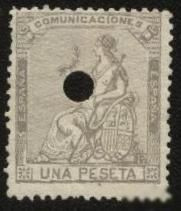 Іспанія Испания ^/--/^ Испания 1873 /--/ г. № 131 oder ^_^^^ Іспанія 1873 р. No 131 oder - фото фото фото