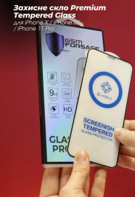 Плівки для екранів Пленки для экранов ^/--/^ Захисне скло Premium Tempered Glass для iPhone X / iPhone XS / iPhone 11 Pro   (5.8&amp;apos;) Black ^_^^^ Защитное стекло Premium Tempered Glass для iPhone X / iPhone XS / iPhone 11 Pro (5.8&amp;apos);) Black - фото фото фото