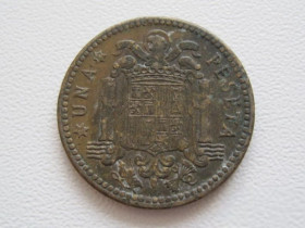 Іспанія Испания ^/--/^ Испания 1 песета 1953  (62) года 22419 ^_^^^ Іспанія 1 песета 1953 (62) року 22419 - фото фото фото