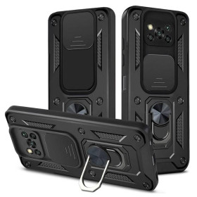 Чохли, бампера Чехлы, бампера ^/--/^ Чохол Fiji Camera Defence для Xiaomi Poco X /--/ 3 бампер із захистом камери та підставкою Black ^_^^^ Чехол Fiji Camera Defence для Xiaomi Poco X /--/ 3 бампер с защитой камеры и подставкой Black - фото фото фото
