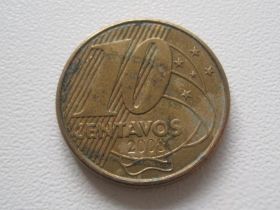 Бразилія Бразилия ^/--/^ Бразилия 10 сентаво 2008 года П /--/ 2-203 ^_^^^ Бразилія 10 сентаво 2008 року П /--/ 2-203 - фото фото фото
