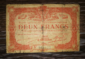 Франція Франция ^/--/^ FRANCE Франция Гавр Нормандия 2 франка 1917 в&amp;#92;з пчелы ^_^^^ FRANCE Франція Гавр Нормандія 2 франки 1917 в &amp;#92;з бджоли - фото фото фото