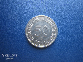 НДР, ФРН ГДР, ФРГ ^/--/^ Монета 50 пфенігів Німеччина ФРН 1983 D ^_^^^ Монета 50 пфеннигов Германия ФРГ 1983 D - фото фото фото