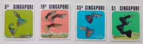 Сінгапур Сингапур ^/--/^ Сингапур 1974 Рыбы, MNH  (раритет)  (КЦ=20 евро) ^_^^^ Сінгапур 1974 Риби, MNH (раритет) (КЦ = 20 євро) - фото фото фото