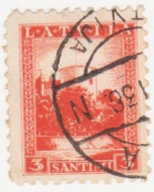 Балтійські країни Балтийские страны ^/--/^ Латвия 1934 г № 184 гашеная ^_^^^ Латвія 1934 р. No 184 гашена - фото фото фото