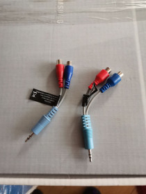 Кабелі, адаптери Кабели, адаптеры ^/--/^ Кабель переходник джек JACK 3.5 /--/ mm на 2 RCA тюльпан мама ^_^^^ Перехідник джек JACK 3.5 /--/ mm на 2 RCA тюльпан мама - фото фото фото